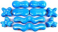 Advanced (Sky)(Set of 10) Ultra-Smooth Synergy Stone Hot Stone Massage Tools - Pro Kit for Full Body Massage - Relaxing and Therapeutic Deep Heat - Free YouTube Training Videos