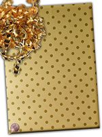 30" X 15' Gold Polka Dots Gift Wrap