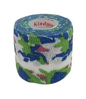 Gentle Meow 3 Rolls 2 Inches X 5 Yards Elastic Self Adhesive Bandages for Sports, Green Camo