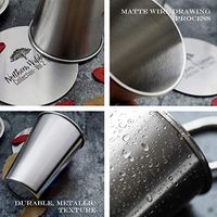 Timiuu Stainless Steel Cups | 16 Oz Premium Metal Drinking Tumbler | Identifiable Pattern for Kids and Toddlers | Unbreakable, Stackable, Durable, 3 Pack