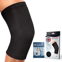 Dr. Arthritis Knee Sleeve & Doctor Written Handbook - Relief for Arthritis, tendinitis, Knee Pain & More (Black, XXL)