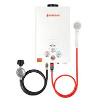 Camplux BW211 8L 2.11 GPM Propane Gas Outdoor Portable Tankless Water Heater