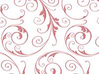 Pack Of 100, 5 X 3 X 11" Jewel Swirl Red Classic Print Cello Bags 1.2 Mil(Frosted Accents) 5 Cups Made In USA
