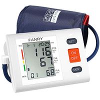 Blood Pressure Monitor Upper Arm,Accurate Automatic Digital Bp Machine with 8.7''-12.6'' Adjustable Cuff for Home Use,Fast Reading Irregular Heartbeat and 90-Readings Memory,4AA Batteries Included