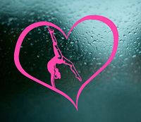 Love Gymnastics - Auto, Truck, Car, Laptop, Computer Vinyl Sticker Decal