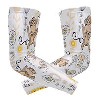 LEVEIS Monkey Arm Sleeves UV Protection for Men Women Sunblock Protective Gloves Running Golf Cycling Driving Long Arm Cover 1 Pair