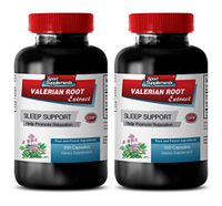 Blood Pressure Essentials - Valerian Root Extract 125MG - Help Promote Relaxation - Valerian Indoor Plant - 2 Bottles (200 Capsules)