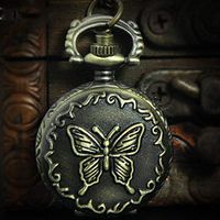 Gift Hollow Steam Antique Camellia Pendant Chain Quartz Pocket Watch Necklace Woman Pretty Stylish Lovely Elegant Women Womens Beads Comfortable Daily Amulet