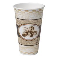 Dixie PerfecTouch 16 oz. Insulated Paper Hot Coffee Cup by GP PRO (Georgia-Pacific), Beans Design,  5356BE, 1,000 Count (50 Cups Per Sleeve, 20 Sleeves Per Case)