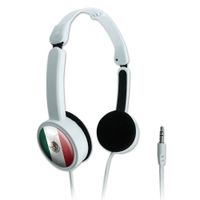 Novelty Travel Portable On-Ear Foldable Headphones Soccer Futbol Football Country Flag I-Z - Mexico Flag Soccer Ball