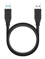 USB to USB Cable 12ft, SNANSHI USB Cable Male to Male USB 3.0 Cable Male to Male Double Side USB Cord for Hard Drive Enclosures, DVD Player, Laptop Cooling Pad