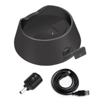 Meijunter USB Charging Dock Cradle Charger Adapter Battery Base Station External Battery Power Bank w/Wireless Magnetic Power Connector for Amazon Echo Bluetooth Speaker(Black)