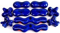 Advanced (Starlight)(Set of 10) Ultra-Smooth Synergy Stone Hot Stone Massage Tools - Pro Kit for Full Body Massage - Relaxing and Therapeutic Deep Heat - Free YouTube Training Videos