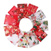 Outdoorfly 22PCS Organza Jewelry Gift Bag 4x6 Inches Christmas Halloween Snowman Favor Luck Bags with Drawstring Candy Pouches Bags for Wedding Party Baby Shower Bags（Christmas Set）