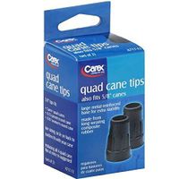 Carex Quad Cane Tips A717-11, 5/8 2 each ( Pack of 2)