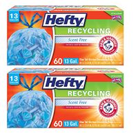 Trash Bags for The Recycling Bin - Blue, 13 Gallon, 120 Count