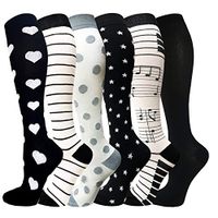 Compression Socks for Women & Men 20-30mmHg Best Knee High Stockings for Running Nurses Hiking Cycling Recovery