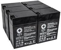 SPS Brand 6V 14 Ah Terminal T1T2 Replacement Battery for Toro Mfg Co 8040394 (6 Pack)