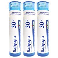Boiron Staphysagria 30c, Homeopathic Medicine for Itching of Surgical Wounds, 3 Count