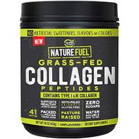 Nature Fuel GrassFed Collagen Peptides, Unflavored, Supports Healthy Joints and Skin, Keto and Paleo Friendly (16 Ounces Powder)