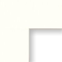 Craig Frames B403 8x10-Inch Mat, Single Opening for 4x6-Inch Image, Pure White with Cream Core