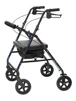 Bariatric Rollator Rolling Walker Frame Finish: Blue