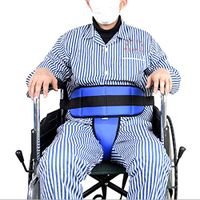 Cushion Pelvic Slider Belt Wheelchair Seat Belt Restraint Band Medical Elderly Fixing Belt Prevent Patient Forward Sliding (A)