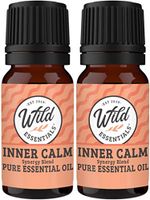 Wild Essentials Signature Inner Calm 100% Pure and Natural Essential Oil Super Blend - Two 10 ML Bottle Set - Great for Anxiety and Stress - New Look, Same Blend