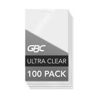 Swingline GBC Laminating Sheets, Thermal Laminating Pouches, Business Card Size, 5 Mil, HeatSeal UltraClear, 100 Pack (51005)
