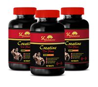 Muscle gain - CREATINE TRI-Phase 5000 Mg - PRE & Post Workout - creatine Recharge - 3 Bottles (270 Tablets)
