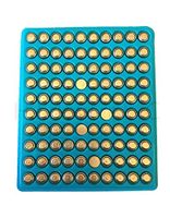 Hillflower 100 Piece AG3 LR41 SR736 G3 392A 384 Bulk 0% Hg 1.5V Alkaline Light Prime Battery