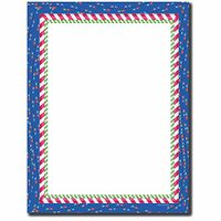 Candy Cane Lights Letterhead Laser & Inkjet Printer Paper, 25pk
