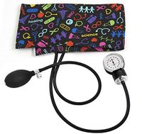 Prestige Medical Premium Adult Aneroid Sphygmomanometer, Medical Symbols Black