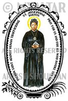 St Josephine Bakhita Against Human Trafficking 4"x6" Set of 6 Linen Postcards