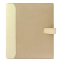 Filofax 2019 A5 Nappa Organizer, Leather, Cream, Paper Size 8.25 x 5.75 inches (C025158-19)