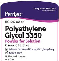 POLYETHYLENE GLYCOL 3350 4 oz Powder per Bottle