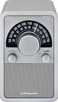 Sangean WR-15SR AM/FM Table Top Wooden Radio, Silver Piano Finish (Renewed)