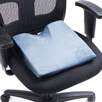 Black Mountain Products Memory Foam Wedge Seat Cushion, Grey