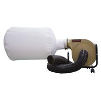 BUCKTOOL 1HP 6.5AMP Wall-mount Dust Collector with Dust Bag, 550CFM Air Flow