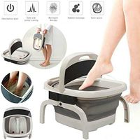 Heated Foot SPA Bath Tub Collapsible Jacuzzi Massager & Bubble Red Light Therapy (Without remote control)