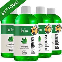 4 Pack - Bulk Size Tea Tree Essential Oil (64OZ Total) - Therapeutic Grade Essential Oil - 4 Pack of 16oz Bottles