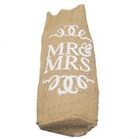 ULTNICE Linen Wine Bags Burlap Pouches Engagement Present for Wedding Party Christmas