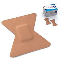 Dynarex Adhesive Bandage, Fabric Fingertip, 1.75 Inches X 2 Inches Sterile, 100 Count