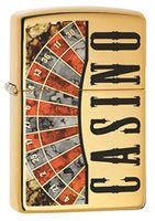Zippo Lighter: Fusion Casino Roulette - High Polish Brass 79797