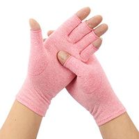 CROSS1946 Compression Fingerless Gloves for Arthritis Carpal Tunnel Swelling(1 Pair) - Wrist Sleeve Hand Brace for Men Women Left and Right