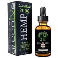 GreenIVe - Hemp Oil - Best Quality Hemp Plant Oil - USA farmed and Bottled - Exclusively on Amazon (2 Ounce 2,000mg, Coffee)