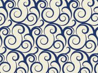 5ct Navy Blue"Curls & Swirls" on Cream Tissue Paper Gift Wrapping 20"x30" Sheets nfLG -1119