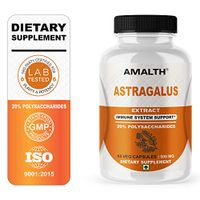 Astragalus Extract Membranaceus Plant 20% Polysaccharides 500 mg Capsules | AMALTH