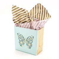 Hallmark 5WDB1086 Gift Bag with Tissue, Small Butterfly