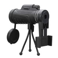 40X60 HD Zoom Lens Two Types Waterproof Monocular Telescope + Tripod + Clip for Mobile Phones for Samsung for iPhone Outdoors